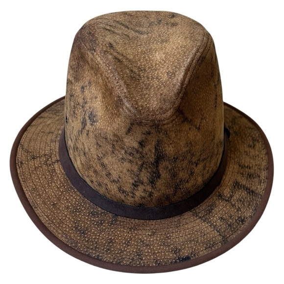 Hatquarters by Henschel brown leather outback/cowboy hat – Made in USA, Size M - Picture 5 of 8